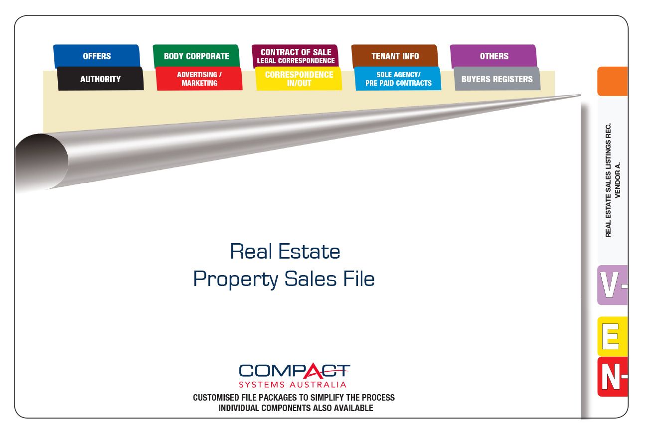 Fully Assembled Real Estate Sales Records File Shop Compact Business Systems Australia