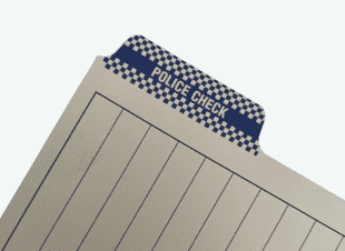 Police Check Tabbed Divider
