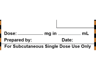Blank Syringe Label