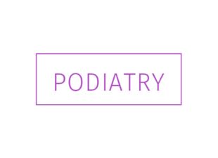Rubber Stamp "Podiatry" Purple Ink