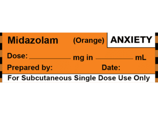 Midazolam (Orange) Anxiety