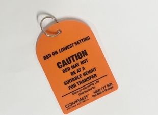 Bed Height Caution Tag Orange