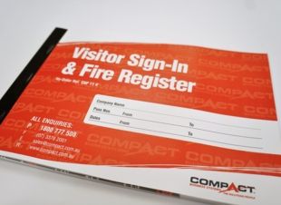 A4 Visitor Sign In Pass Book - Generic