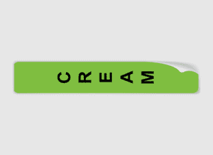 Cream Prompt Label