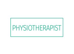 Rubber Stamp "Physiotherapist" Green Ink