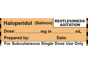 Haloperidol (Salmon) Restlessness/Agitation