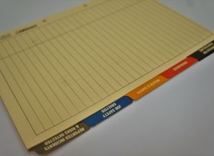 Contractor Induction Tab Dividers