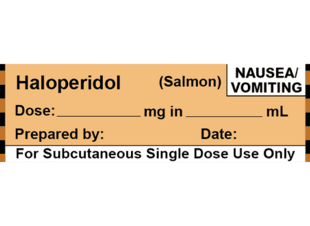 Metoclopramide (Salmon) Nausea/Vomiting Syringe Label - Shop | Compact ...