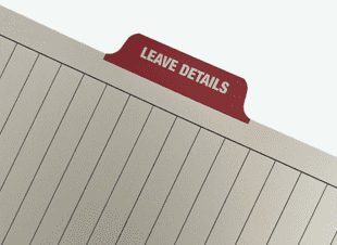 Leave Details Tab Header