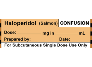 Haloperidol (Salmon) Confusion