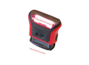 Checked and Correct Stamp