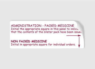 Chart Conversion Label (Packed/Non-Packed Sign)
