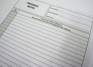 Pre-printed Progress Note Sheets in Pads of 50