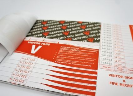 Compact Visitor Sign-In Book